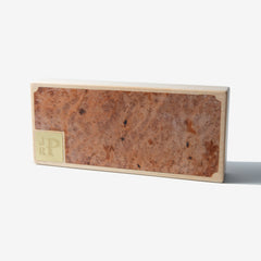 Cigar Travel Case - Redwood Burl Inlay - Personalized Brass Engraving - Spanish Cedar Lining