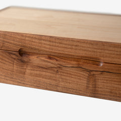 Watch Box - Desert Mesquite and Curly Maple - 8 Watch Compartments