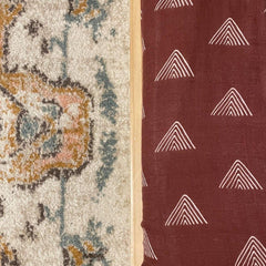 Rust Tribal Boho Organic Muslin Cotton Fitted Crib Sheet